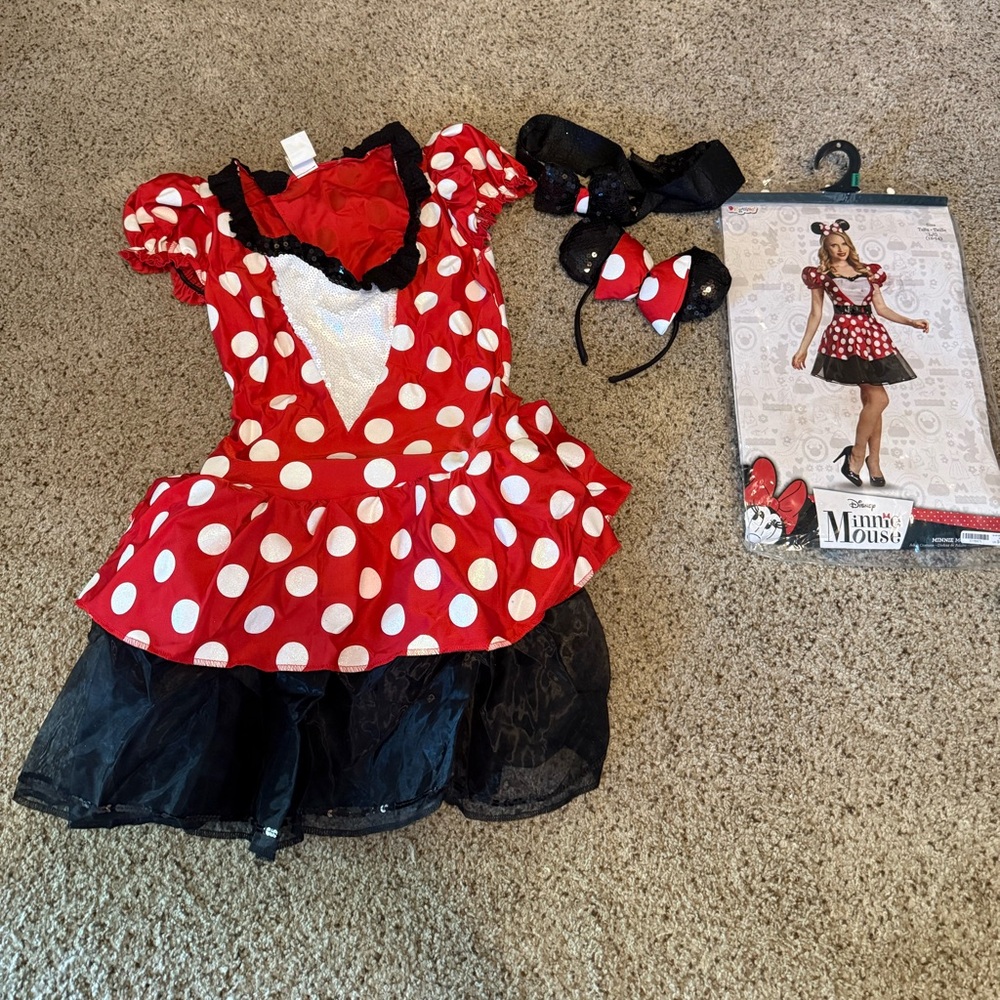 Minnie Mouse Red Polka Dot women’s Costume- large
